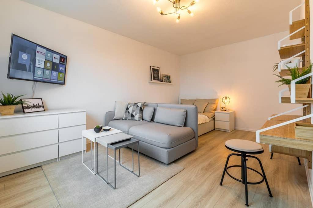 Appartamento Sauber Und Modern, Netflix, Wifi, Leipzig Flair, Kueche Esterno foto